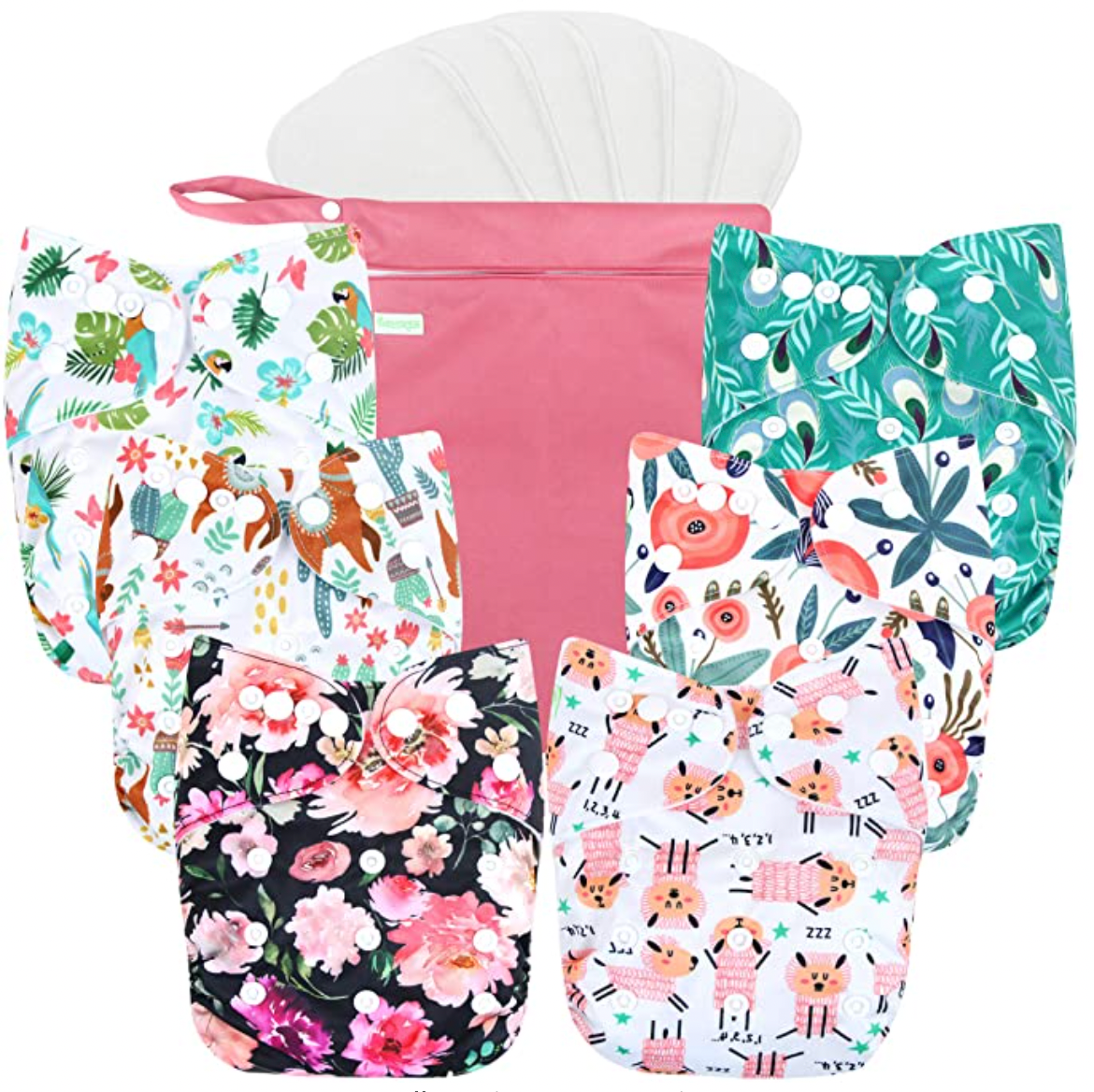 Wegreeco Washable Reusable Baby Cloth Pocket Diapers