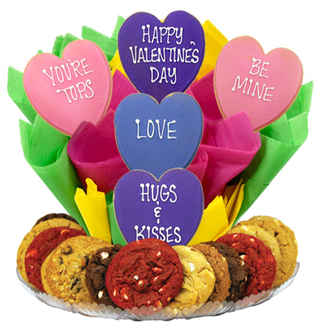 Cookies by Design Conversation Hearts BouTray