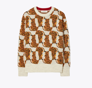 Tory Burch Tiger Jacquard Sweater