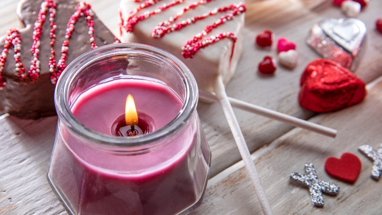 Valentine's Day candles