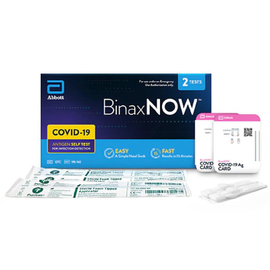 BinaxNOW COVID-19 Rapid Self-Test At Home Kit