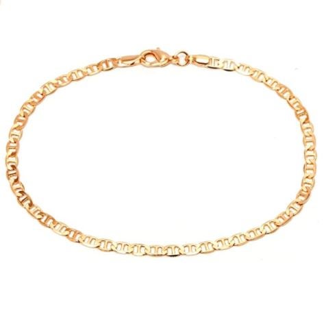gold-plated flat anklet