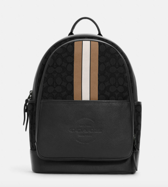 Coach Thompson Backpack In Signature Jacquard With Varsity Stripe