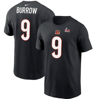 Joe Burrow Cincinnati Bengals Nike Super Bowl LVI Bound Name and Number Shirt