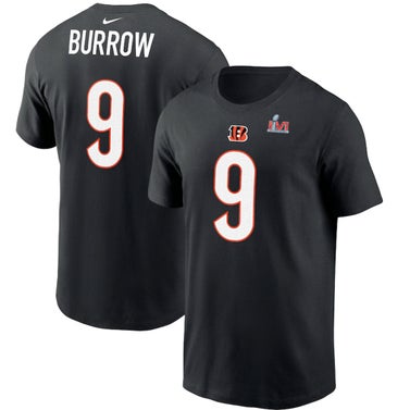 Joe Burrow Cincinnati Bengals Nike Super Bowl LVI Bound Name and Number Shirt