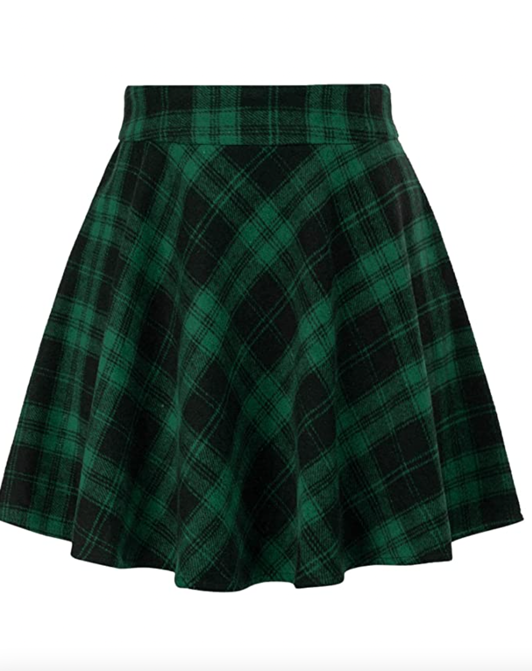 Kate Kasin Women Plaid A-Line Mini Skirt