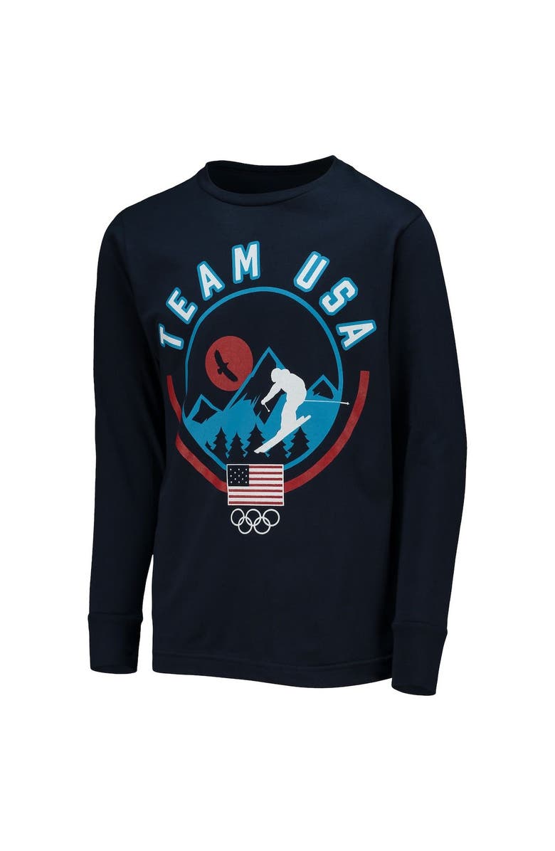 Outerstuff Youth Nave Team USA Ski Jump Long Sleeve T-Shirt