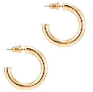 Pavoi 14K Gold-Plated Chunky Open Hoop Earrings