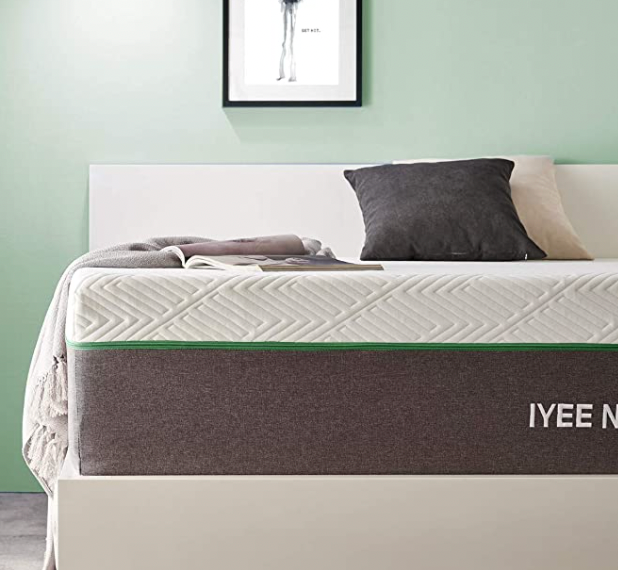 10 Inch Iyee Nature Cooling-Gel Memory Foam Mattress Bed in a Box