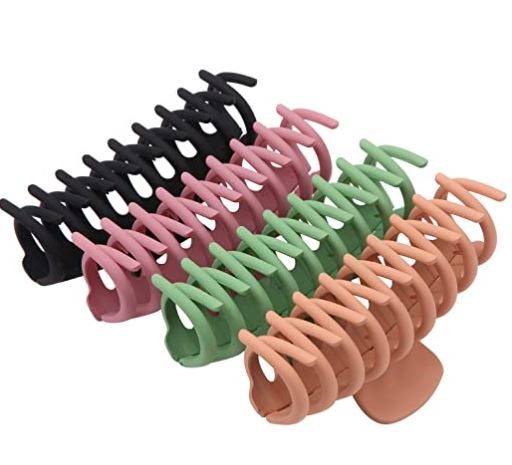 Shalac Large Hair Claw Clips 4-Pack