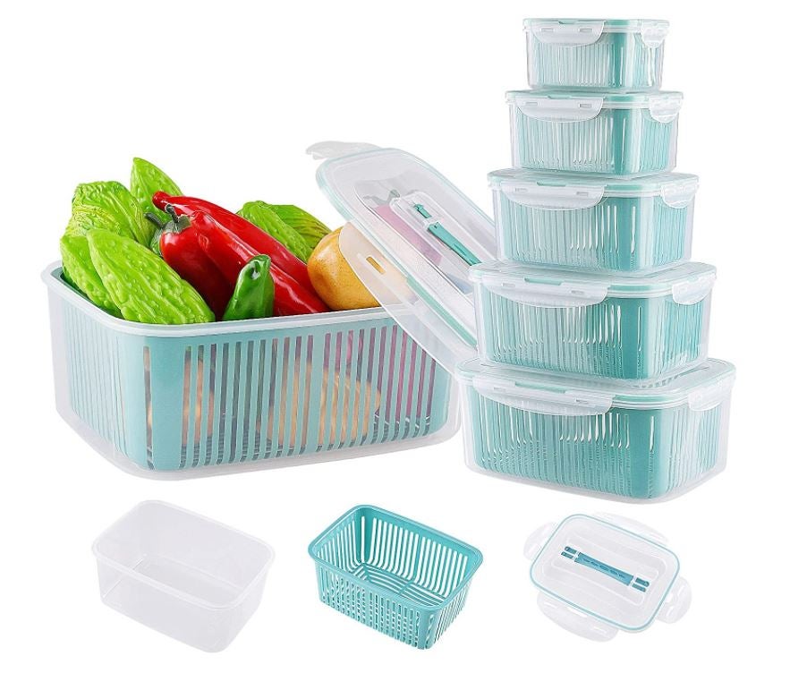 U/C Food Storage and Produce Save Containers 5-Piece Set