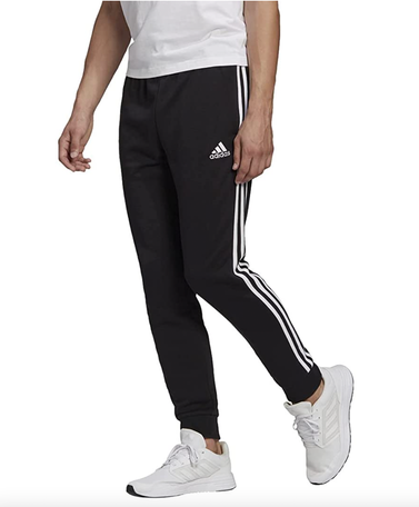Adidas French Terry Tapered Cuff 3-Stripes Pants