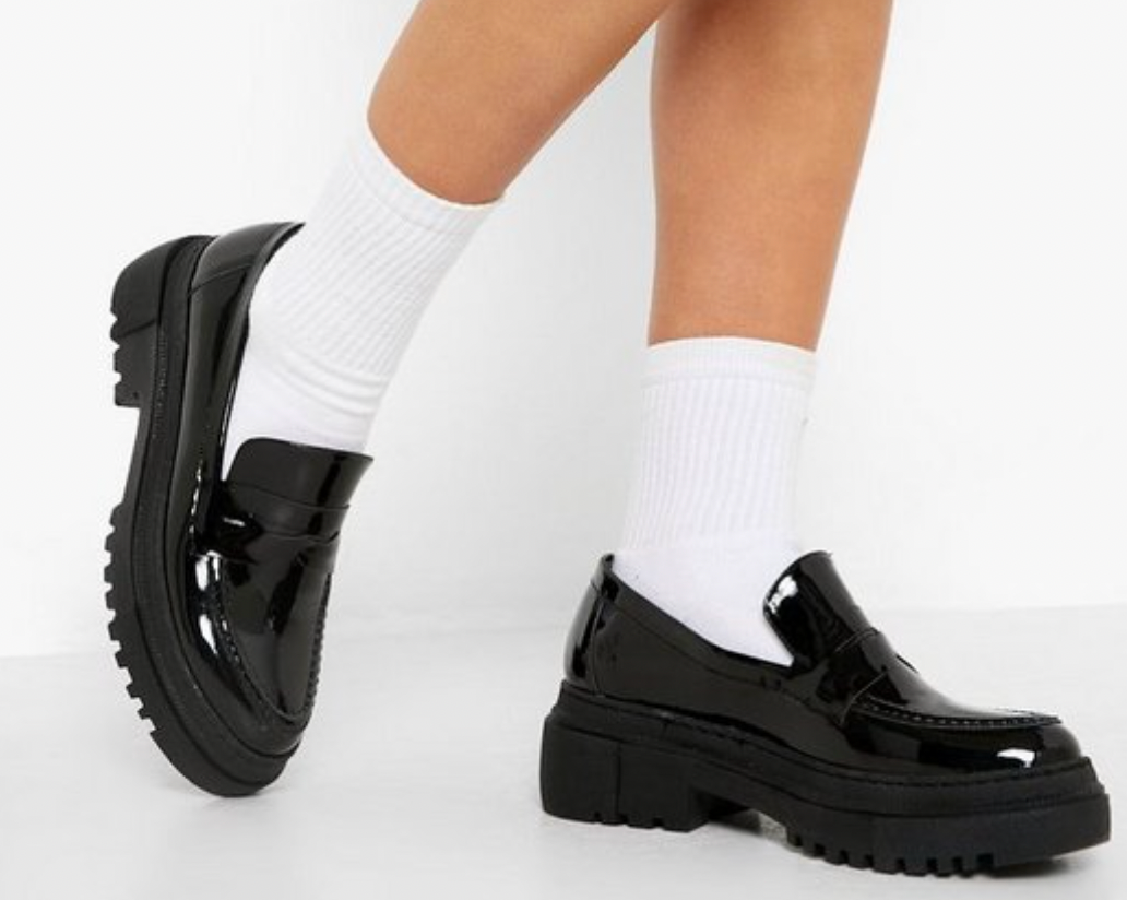 Boohoo Chunky Patent Loafer