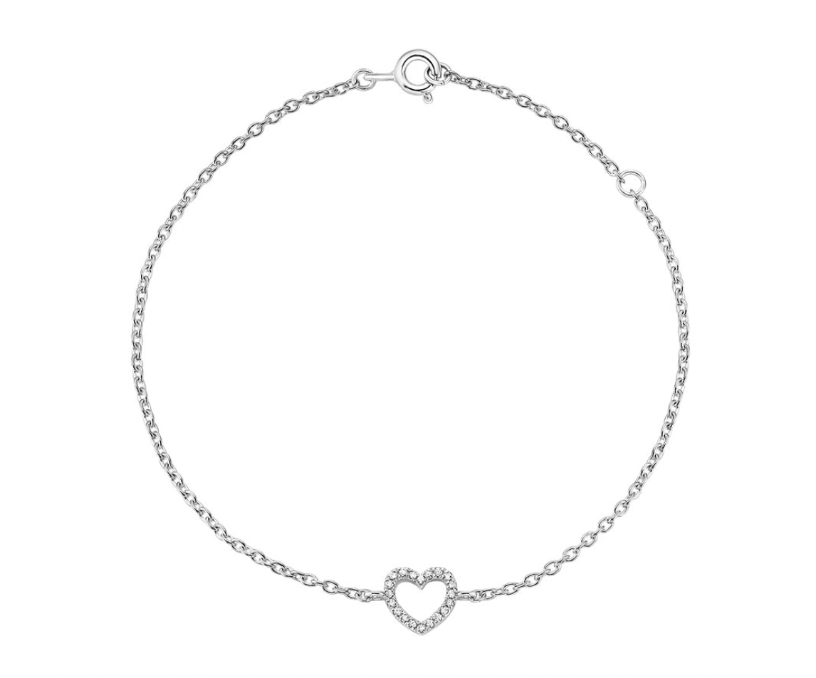 Brilliant Earth Pavé Diamond Heart Bracelet
