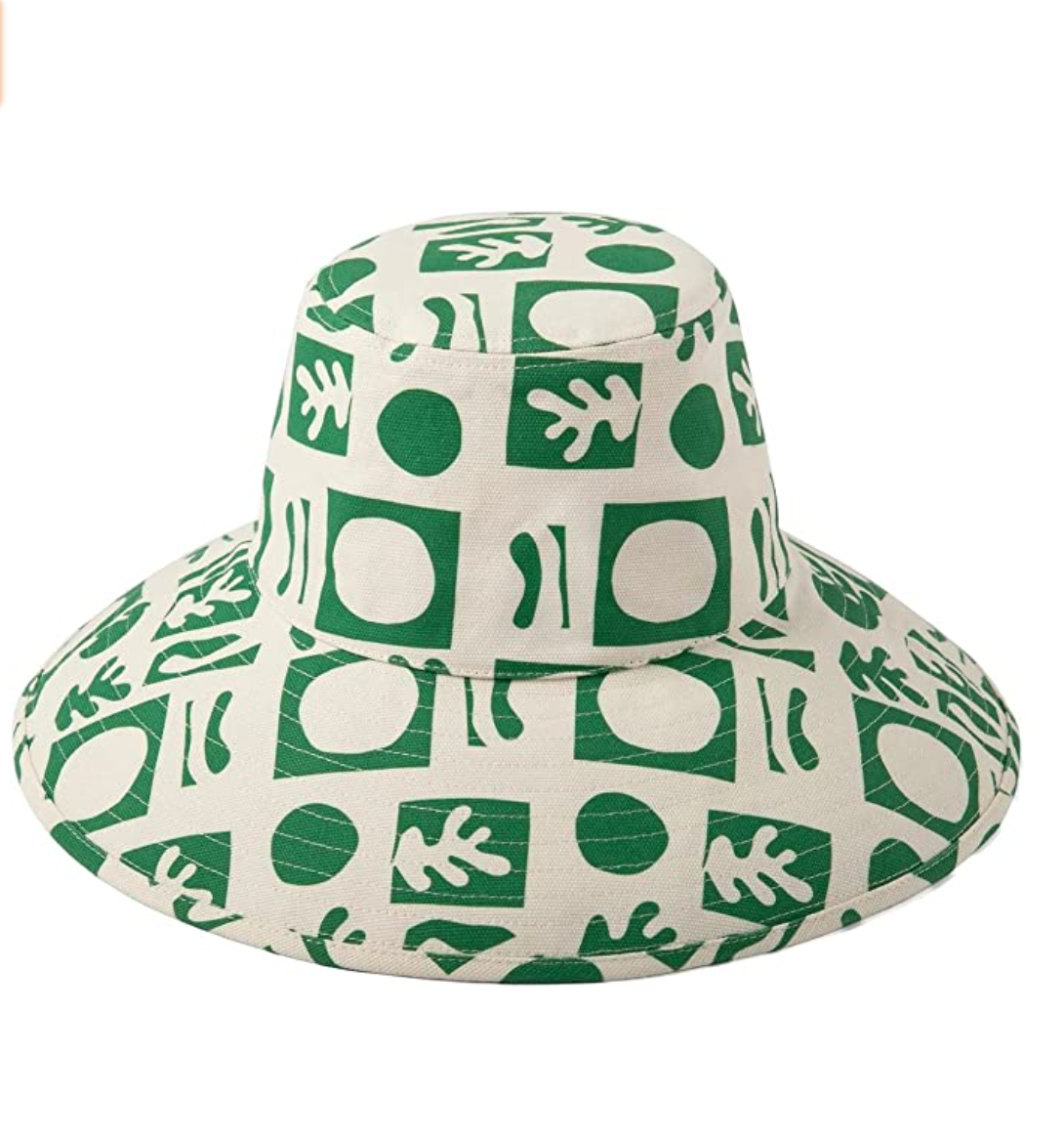 Brimmed Cotton Canvas Holiday Bucket Hat