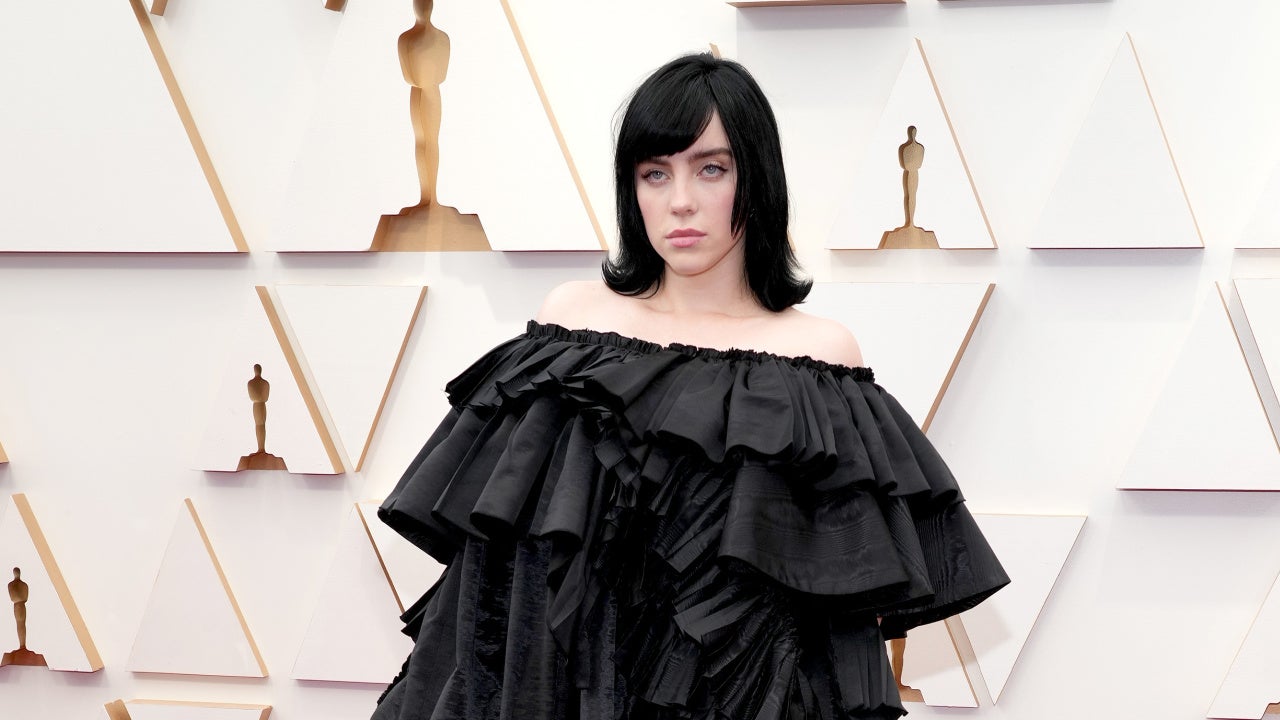 Billie Eilish Stuns in Gothic Gucci Gown on Oscars Red Carpet |  Entertainment Tonight