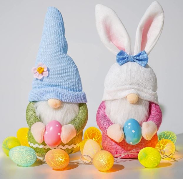 Glowing Easter Decorations Gnome Dolls