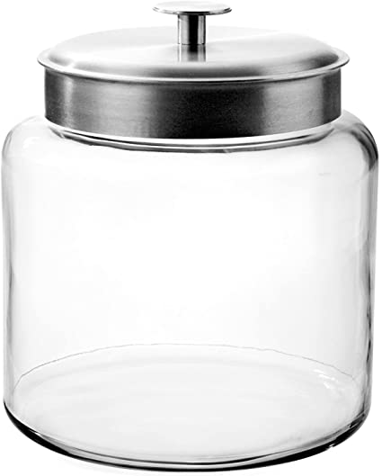 Anchor Hocking Store Montana Jar with Brushed Metal Lid