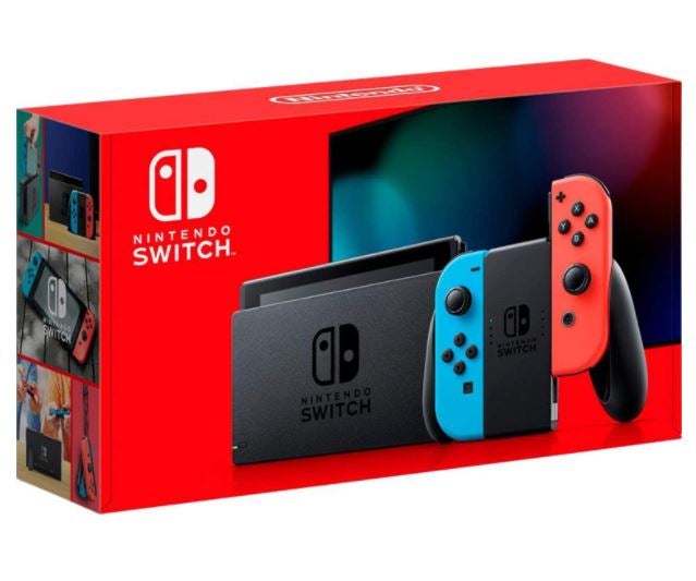 Nintendo Switch with Blue and Red Joy-Cons