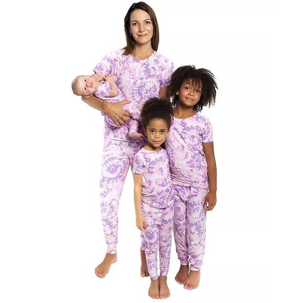 Roudelain Mommy & Me Tie-Dyed PJ Set