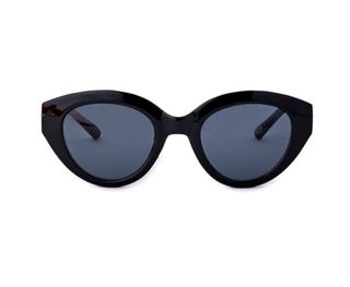 Scoop Women's Cat Eye Black Sunglasses