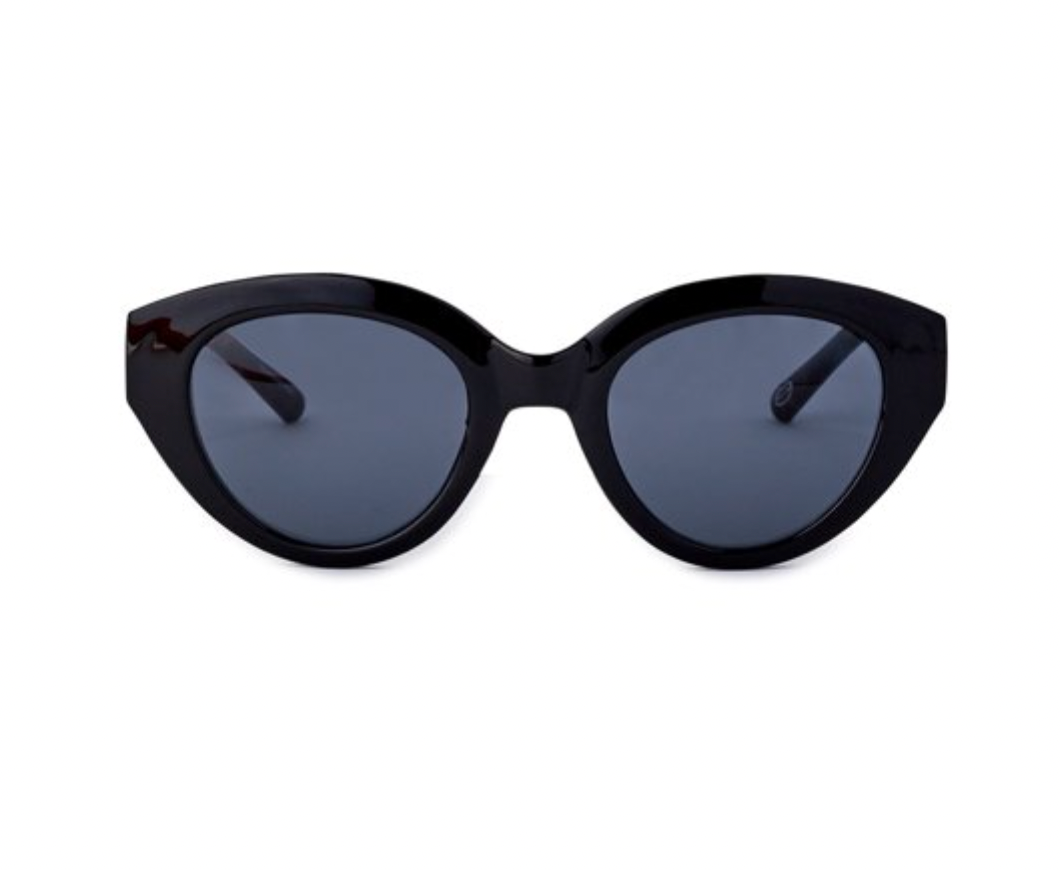 Scoop Women's Cat Eye Black Sunglasses
