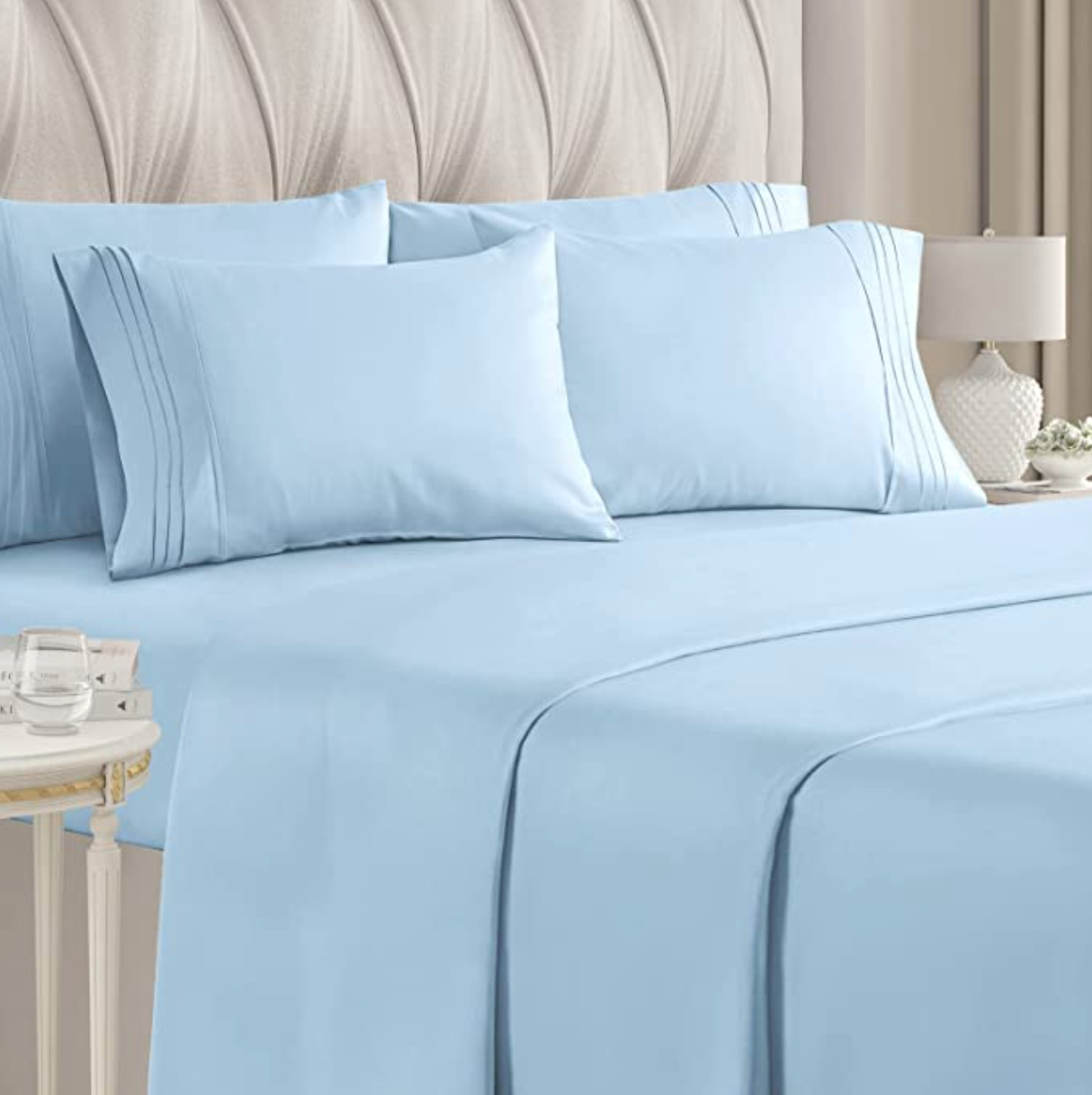 CGK 6-Piece Luxury Bed Sheet Set 