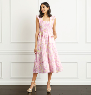 The Ellie Nap Dress - Candy Kaleidoscope Linen