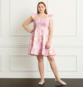The Elizabeth Nap Dress - Candy Kaleidoscope Linen
