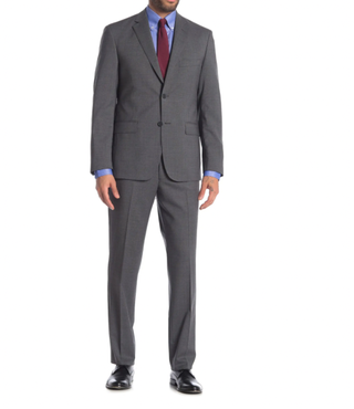 JB Britches Logan Grey Crossbone Two Button Notch Lapel Suit