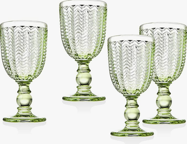 Twill Goblet Beverage Glass Cups
