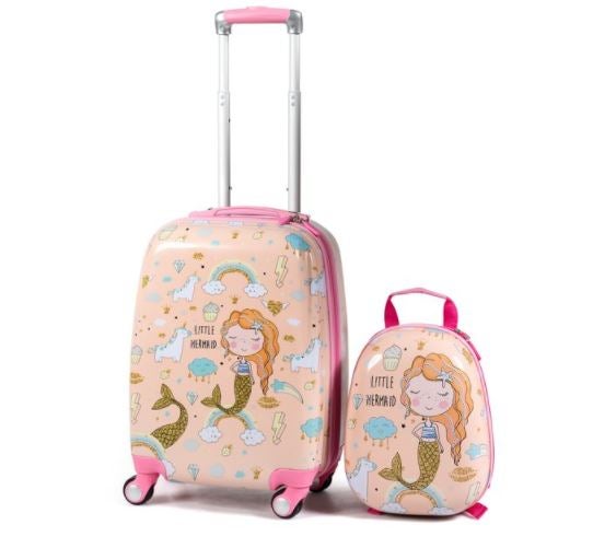 Walmart Gymax Kids Carry-on Luggage Set