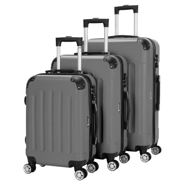 Walmart Ktaxon Spinner Hard Shell 3-Piece Luggage Set