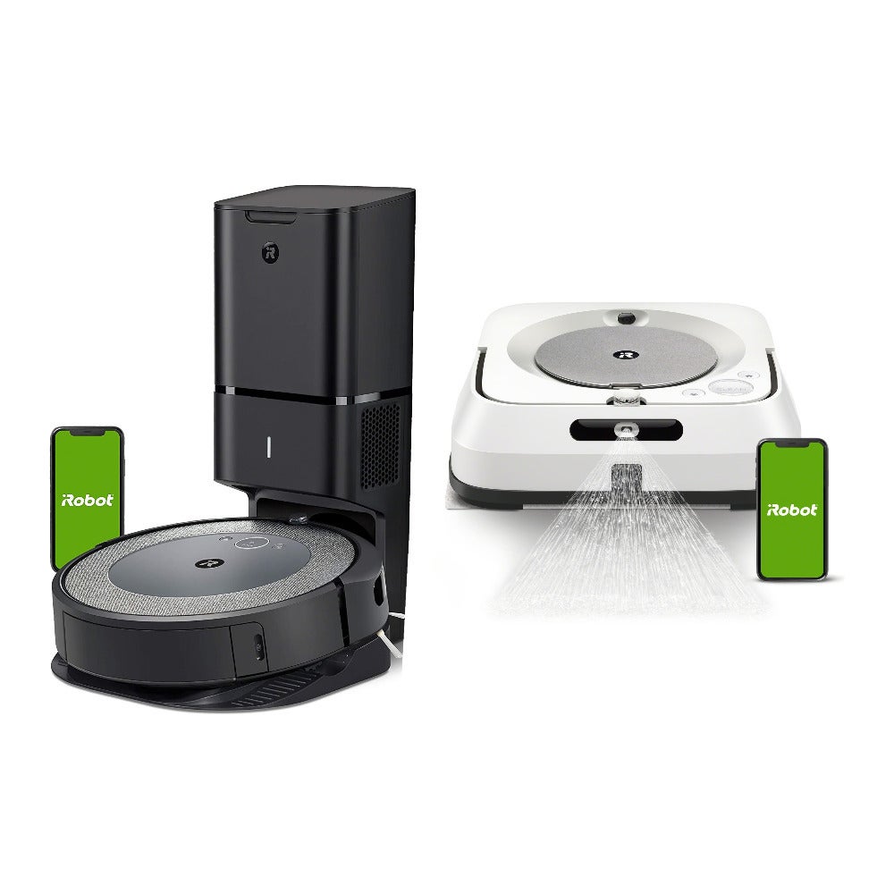 iRobot Roomba i3+ and Braava Jet m6 Robot Mop Bundle