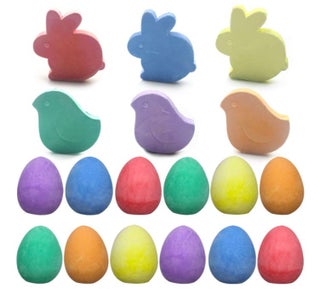 Easter Sidewalk Chalk Eggs 18-Pack