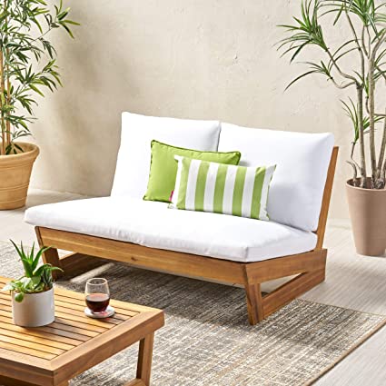 Great Deal Furniture Outdoor Loveseat with Cushions