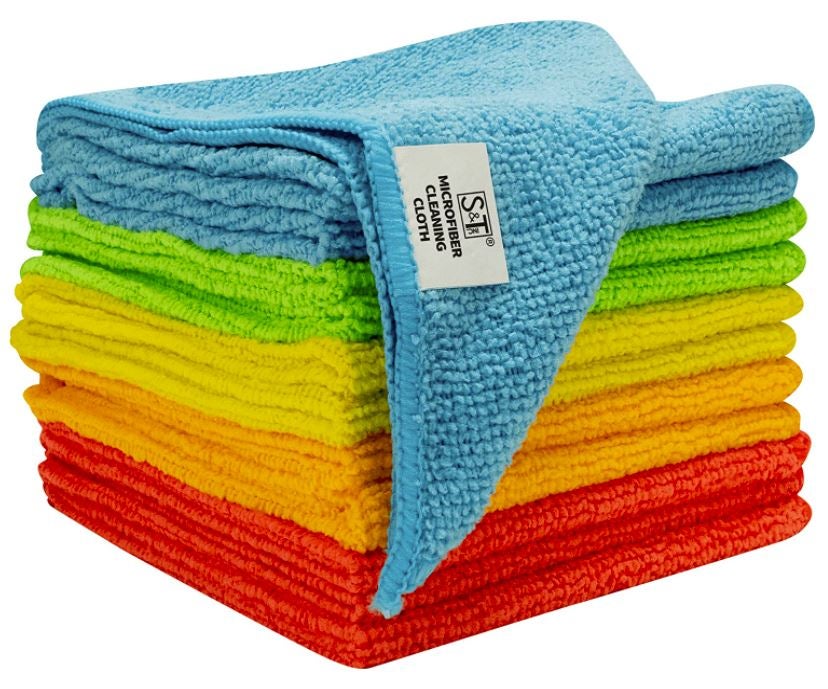 S&T Inc. Microfiber Cleaning Cloths