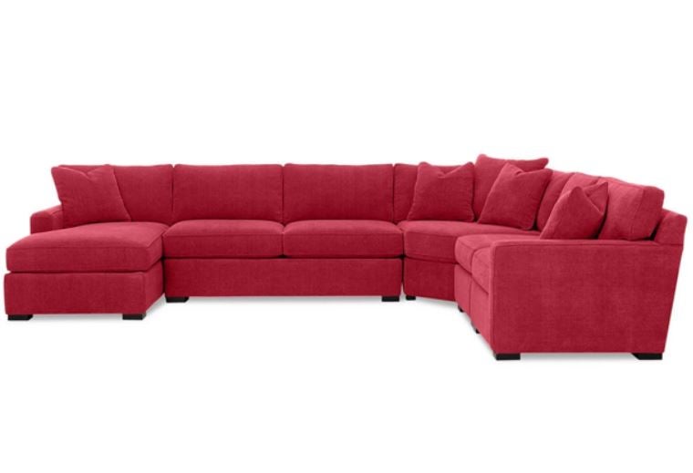 Radley 5-Piece Fabric Chaise Sectional Sofa