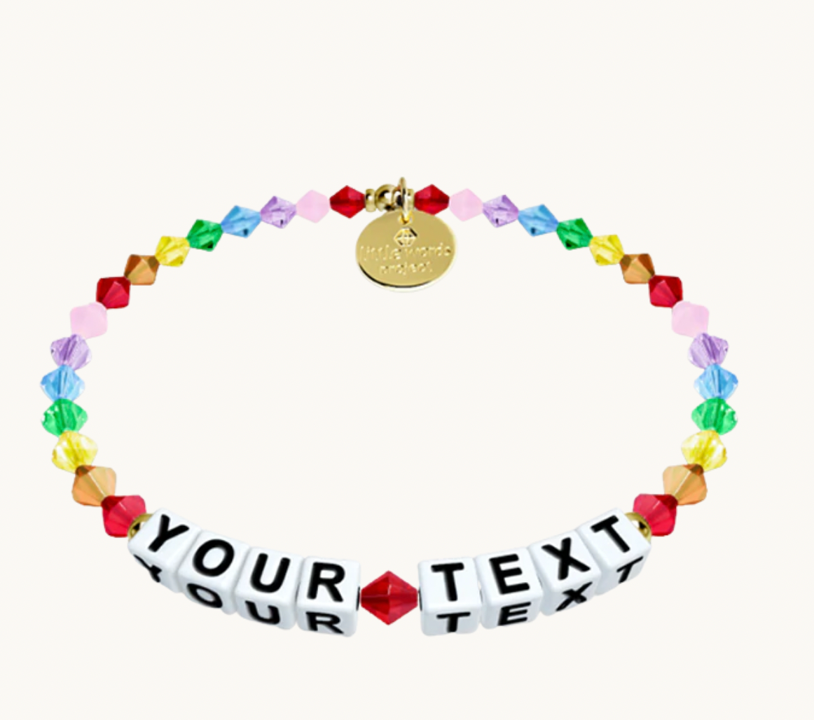 Rainbow Crystal Custom Bracelet