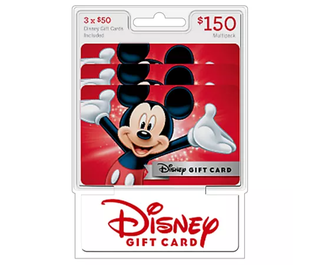 Disney 3 x $50 gift cards