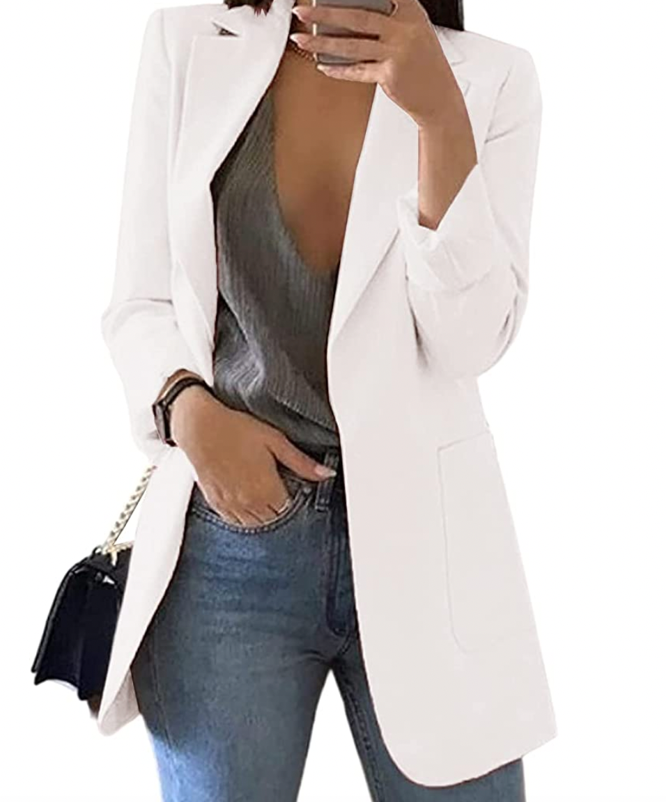 Casual Open Front Blazer