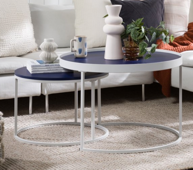 Gap Home Modern Round Nesting Coffee Tables, Set of 2