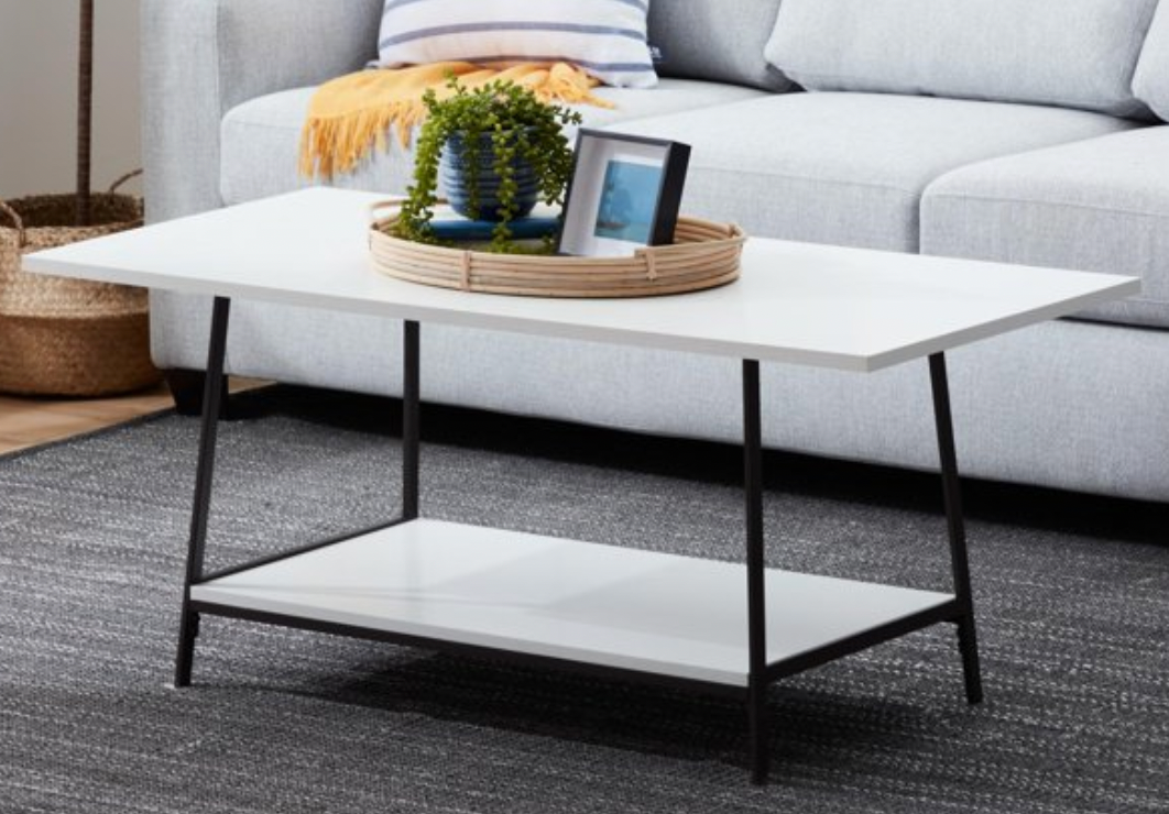 Gap Home Wood and Metal Rectangle Coffee Table