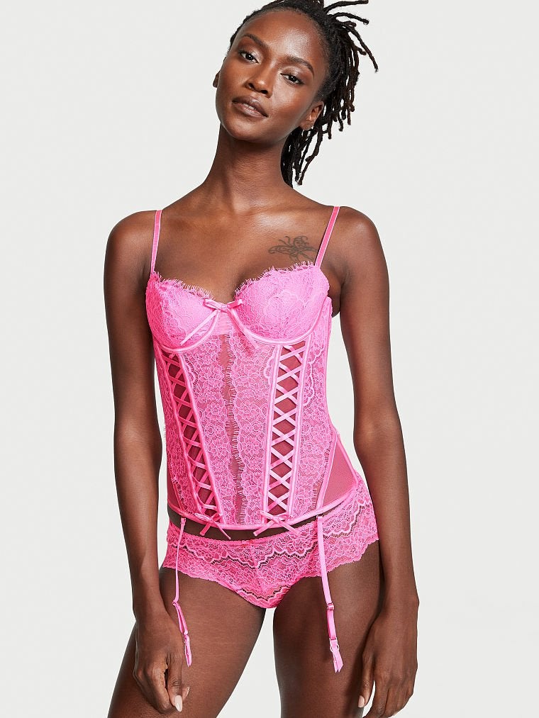 Victoria's Secret Very Sexy Wicked Unlined Lace-Up Corset Top