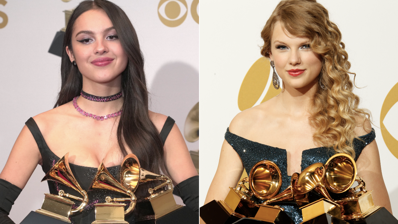 Olivia Rodrigo Breaks Her GRAMMY, Mirrors a 2010 Taylor Swift