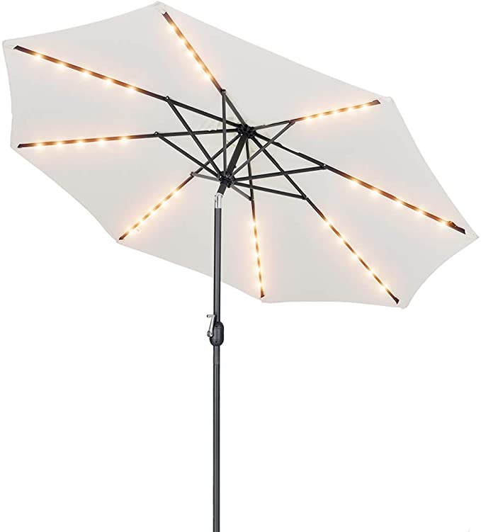 Patio Watcher 9 Feet Solar Umbrella 40 LED