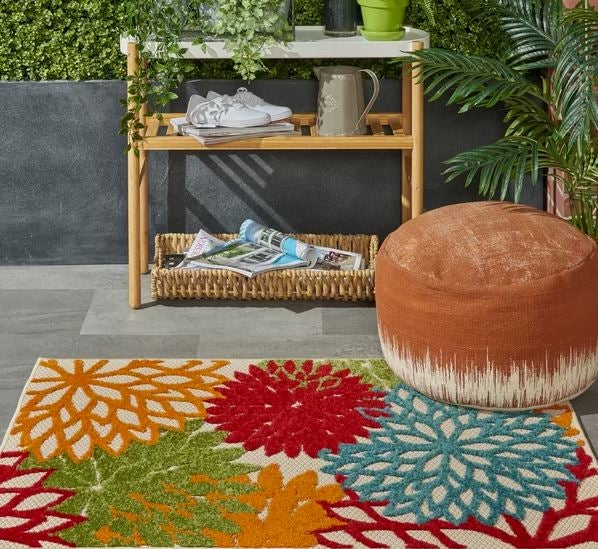 Andover Mills Miraloma Floral Indoor and Outdoor Area Rug