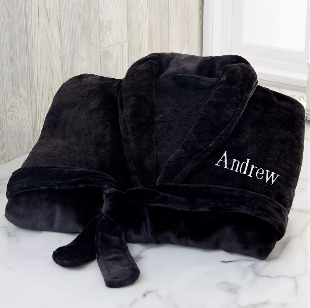 Bed Bath & Beyond Just For Him Personalized Luxury Fleece Robe