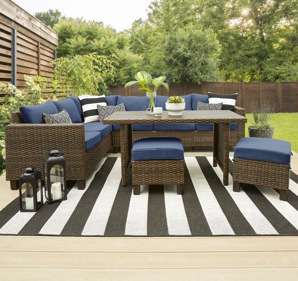 Better Homes and Gardens Brookbury 5-Piece Outdoor Sectional Set