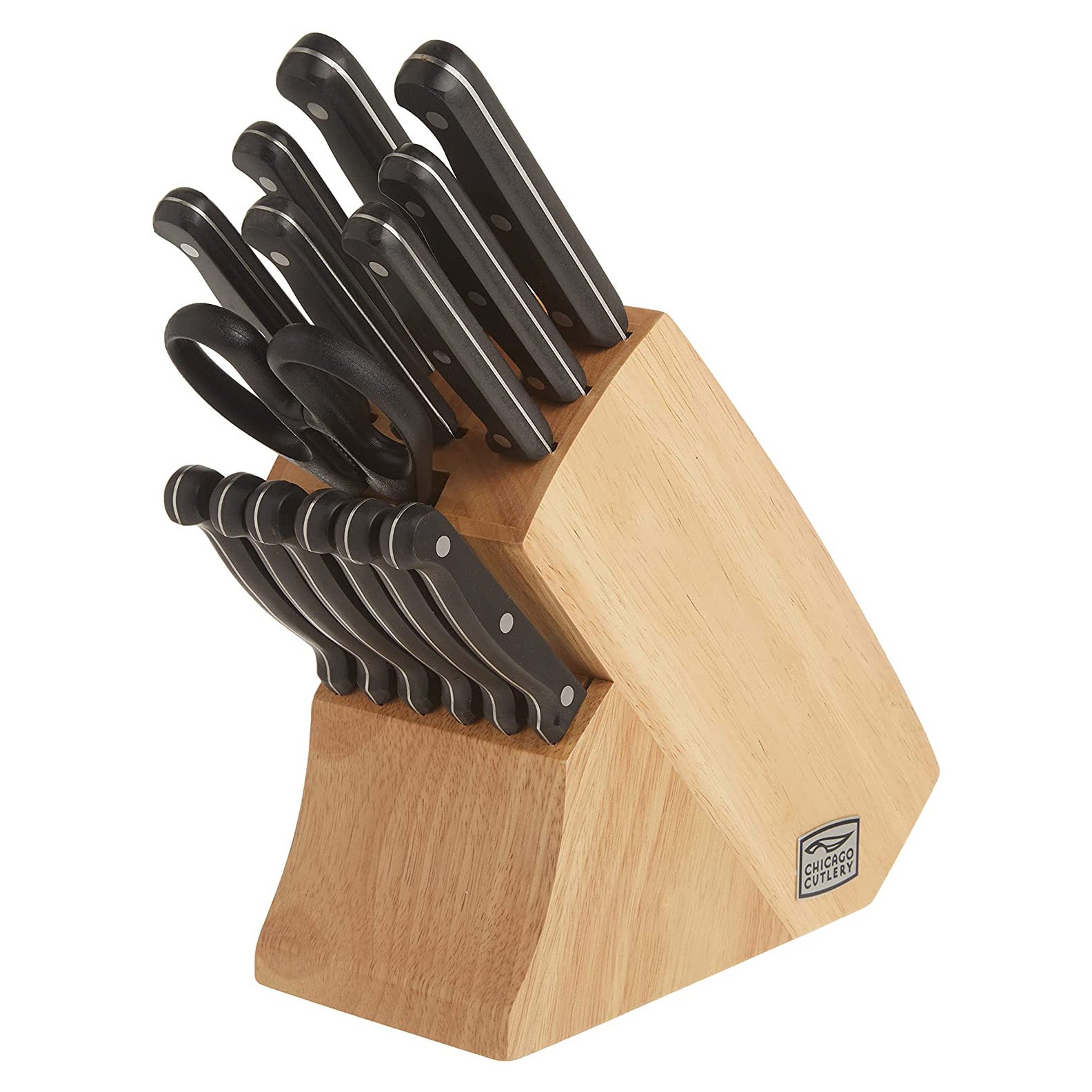 Chicago Cutlery Essentials 15-Piece Stainless Steel Kitchen Knife Set